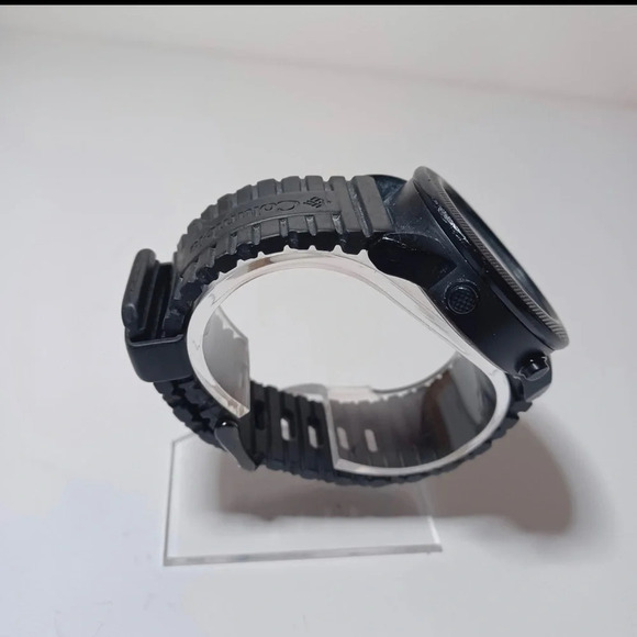 Columbia Digital Watch CT010 J11 Blavk Ruber Straps Working New Battery - Picture 4 of 8